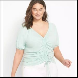 NWT Lane Bryant Ruched Top